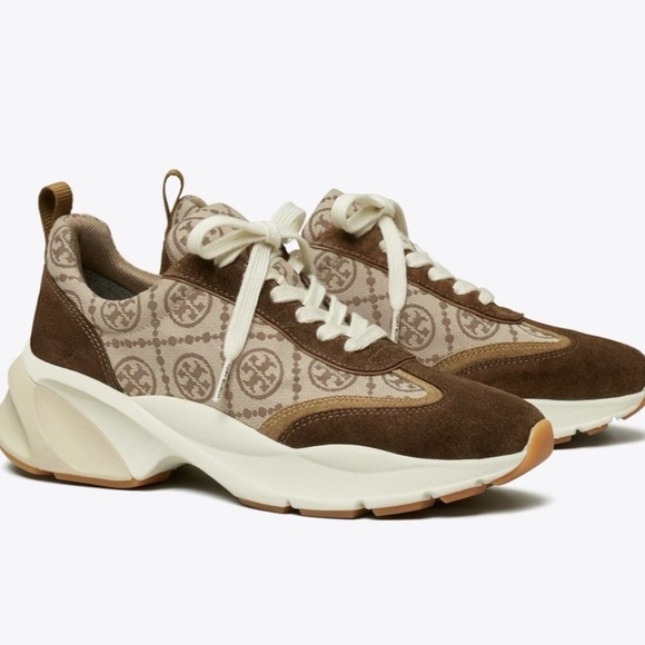 Tory Burch Shoes - Tory Burch Brown and Cream Sneakers